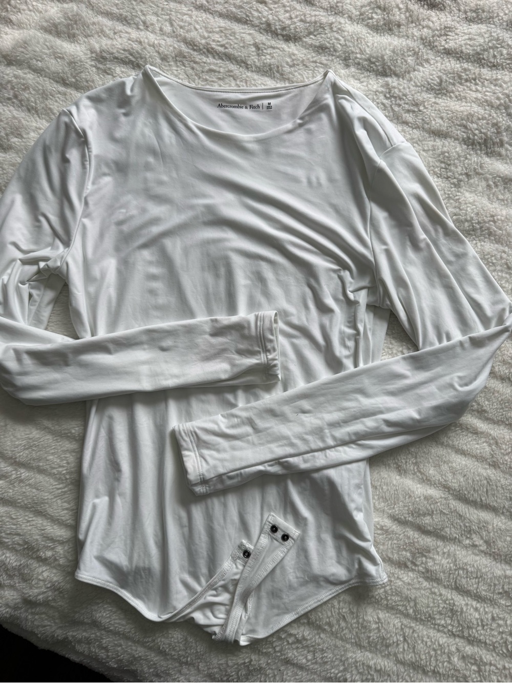 Abercrombie & Fitch cotton blend Long Sleeve Snap Bodysuit